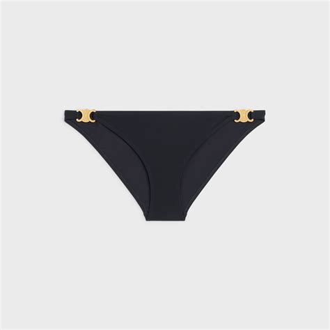 celine bikini black|TRIOMPHE BIKINI BOTTOM IN MATTE JERSEY .